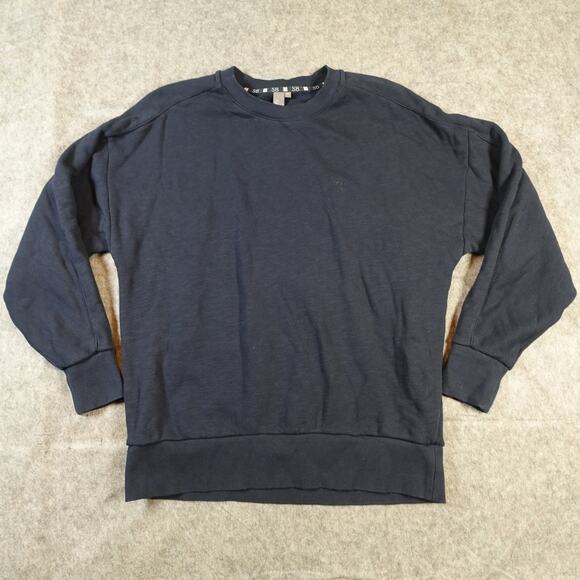 Sweaty Betty Sweatshirt Womens Medium Essentials Crew Neck Sweater Navy Blue - Picture 1 of 9